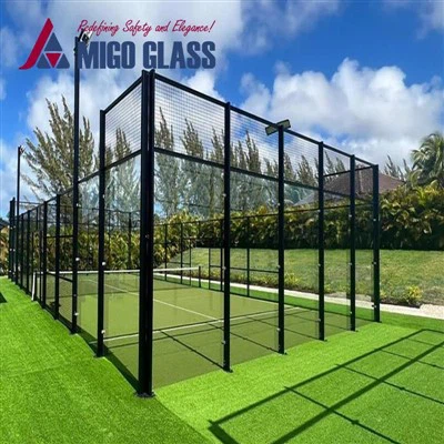 पैडेल कोर्ट के लिए कांच की दीवारें